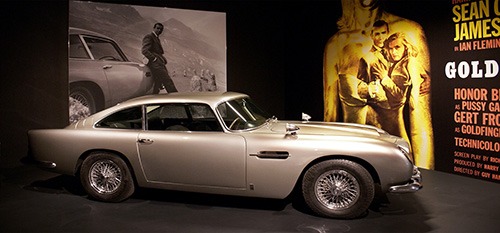 james bond's aston martin at the Louwman automobile museum