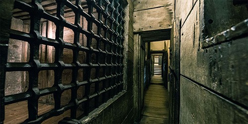 cell block at the prison gate in the hague
